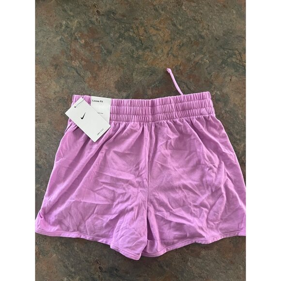 Nike Kids Training Shorts Loose‎ Fit L Lavender - Picture 2 of 8